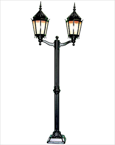 Columna ranur. c/farol doble